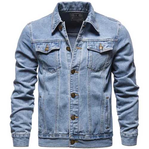 Men's denim jacket casual outdoor wear