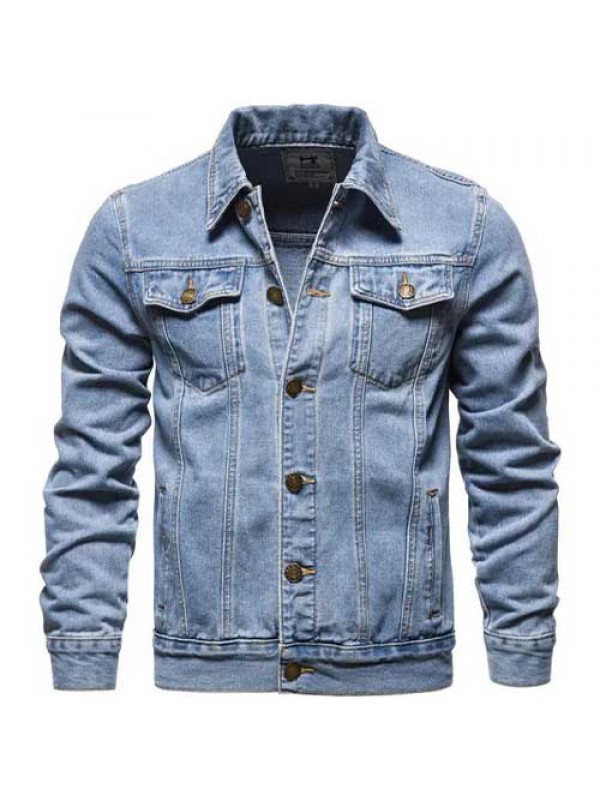 Men's denim jacket casual outdoor wear