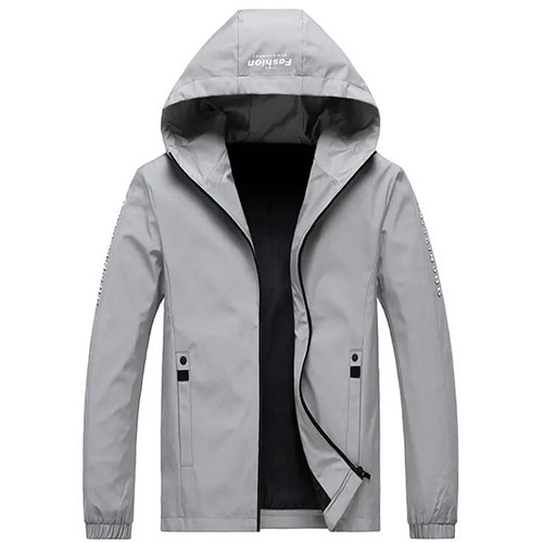 Customized men's winter hooded waterproof jacket