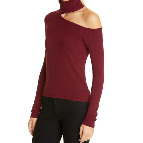 Women's long sleeved sexy slim fit top