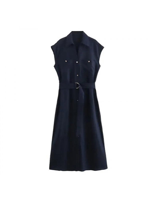 Retro sleeveless women's dress