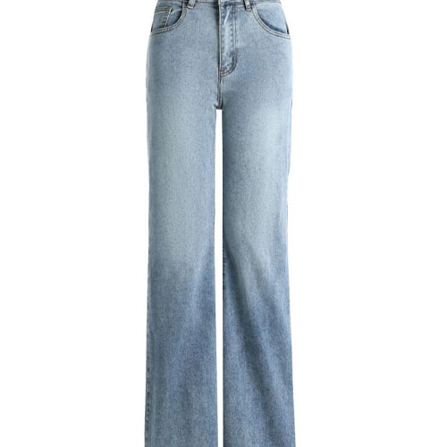 High quality women's wide leg denim pants